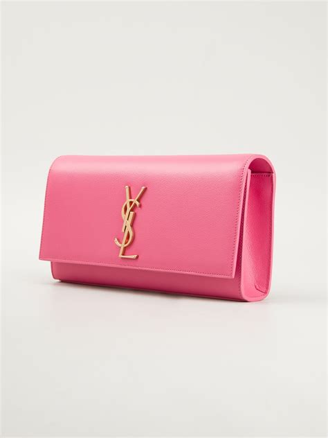 ysl prestige pouch lg pink l|st laurent pink handbags.